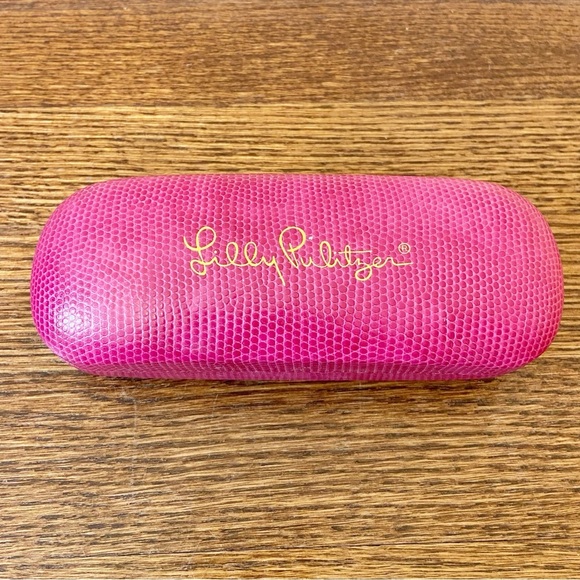 Lily Pulitzer | Pink Reptile Print Sunglasses case “ONLY” - Picture 1 of 8